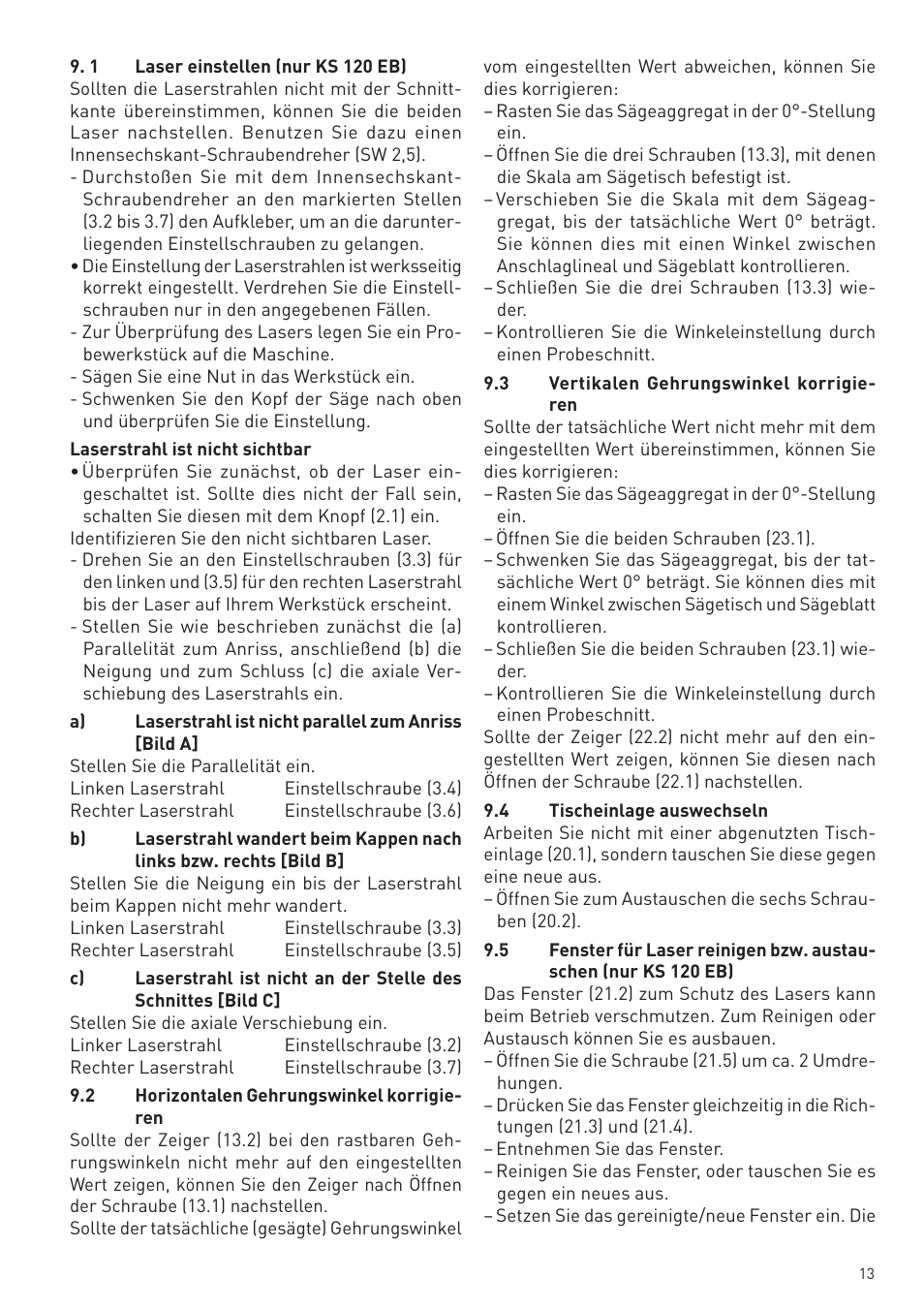 Festool KS 88 E User Manual | Page 13 / 138