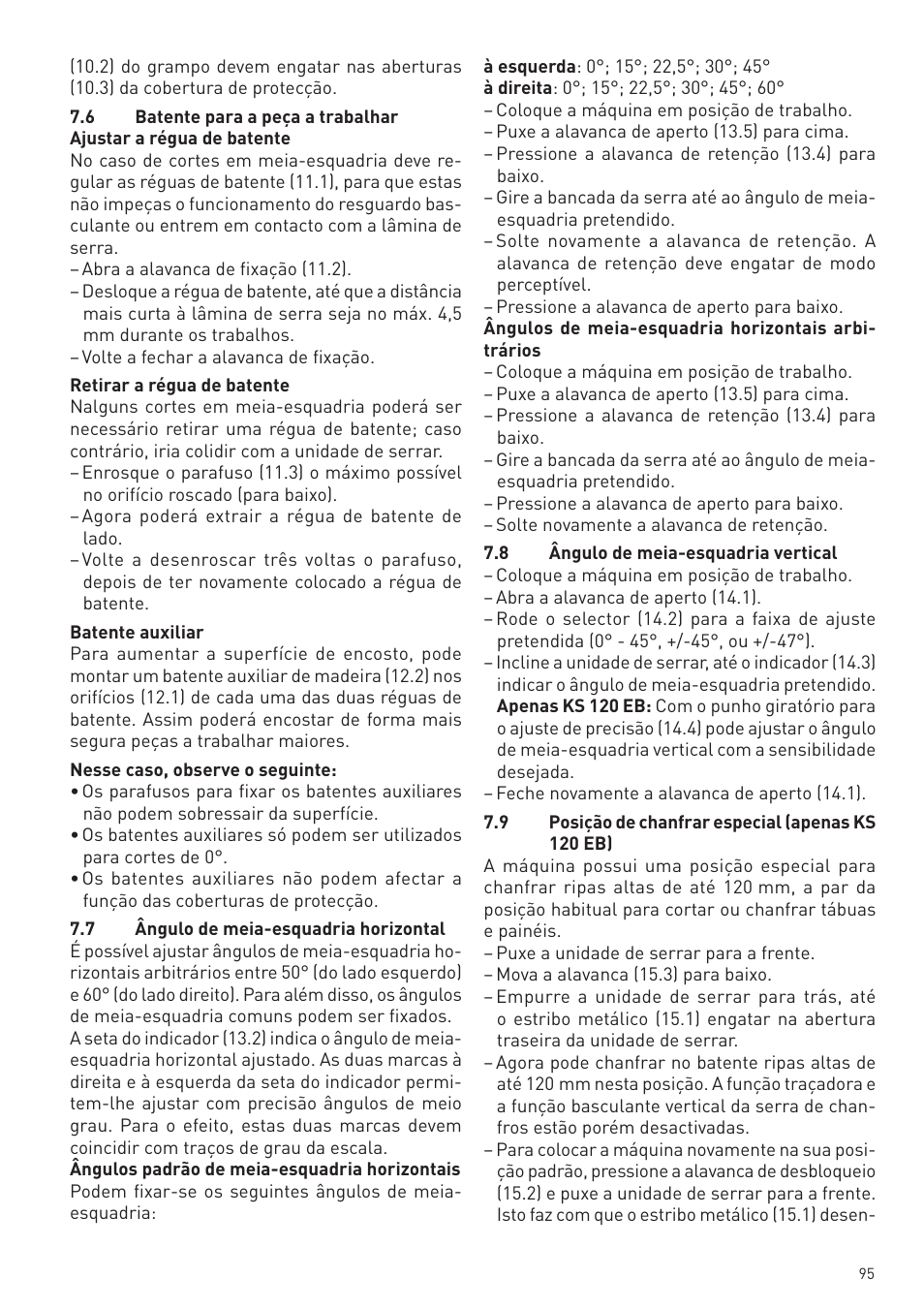 Festool KS 88 E User Manual | Page 95 / 138