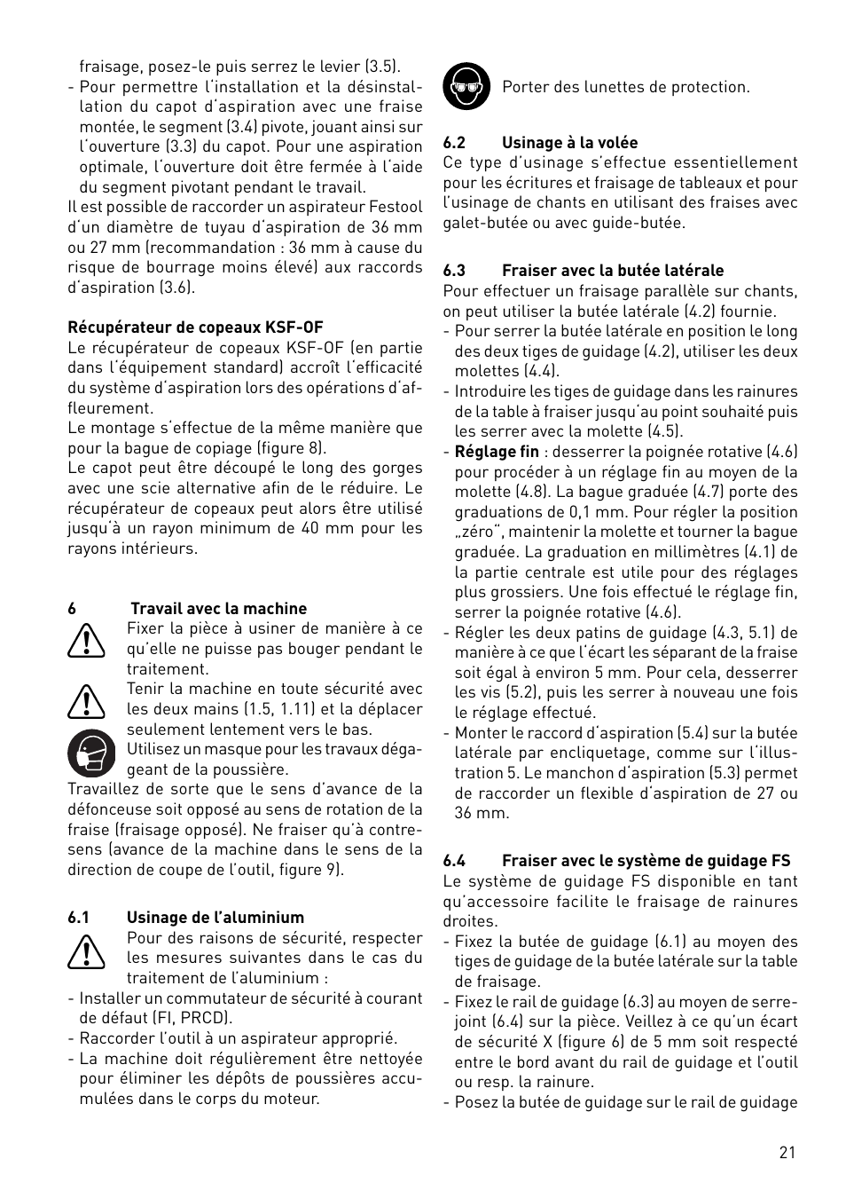 Festool OF 1400 EBQ User Manual | Page 21 / 82