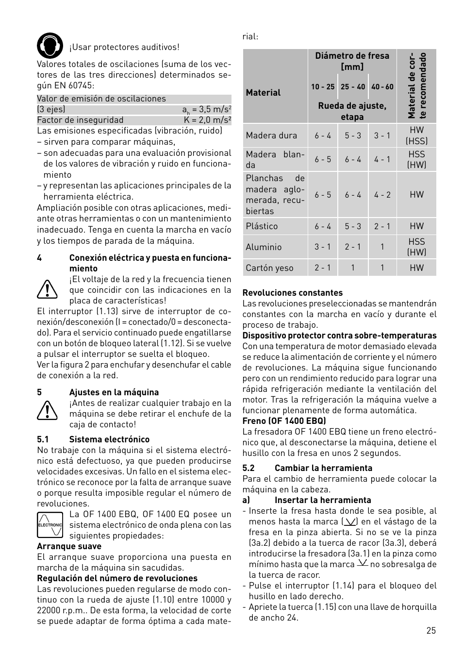 Festool OF 1400 EBQ User Manual | Page 25 / 82