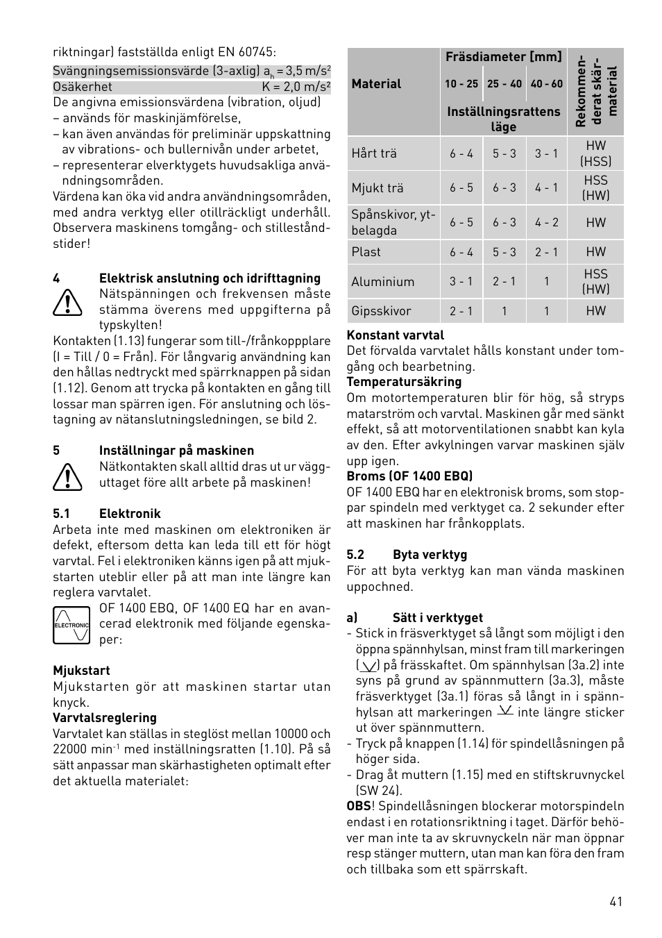 Festool OF 1400 EBQ User Manual | Page 41 / 82