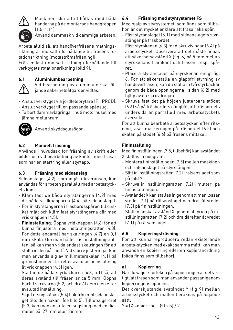 Festool OF 1400 EBQ User Manual | Page 43 / 82