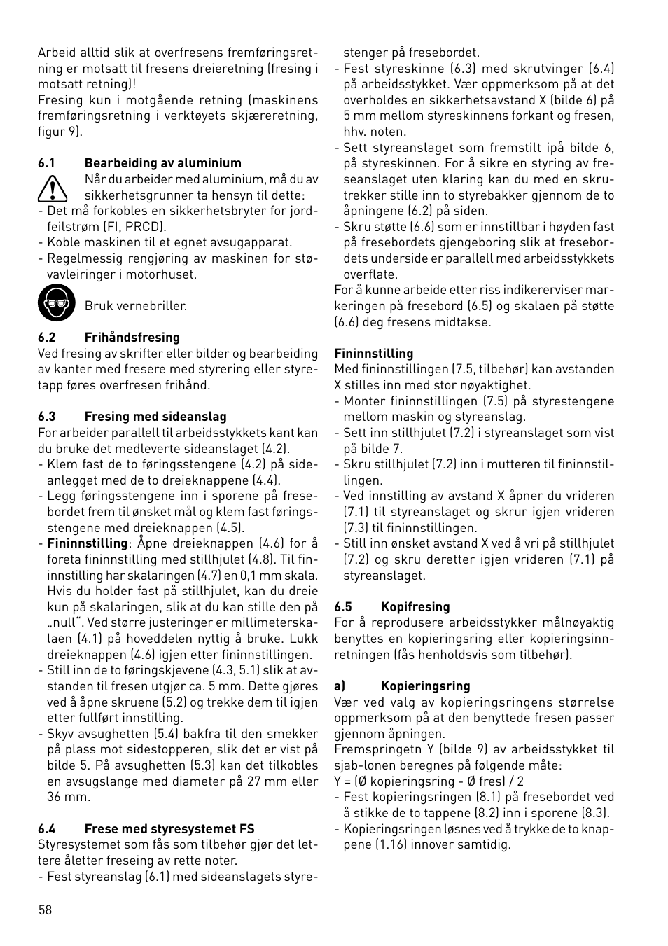 Festool OF 1400 EBQ User Manual | Page 58 / 82