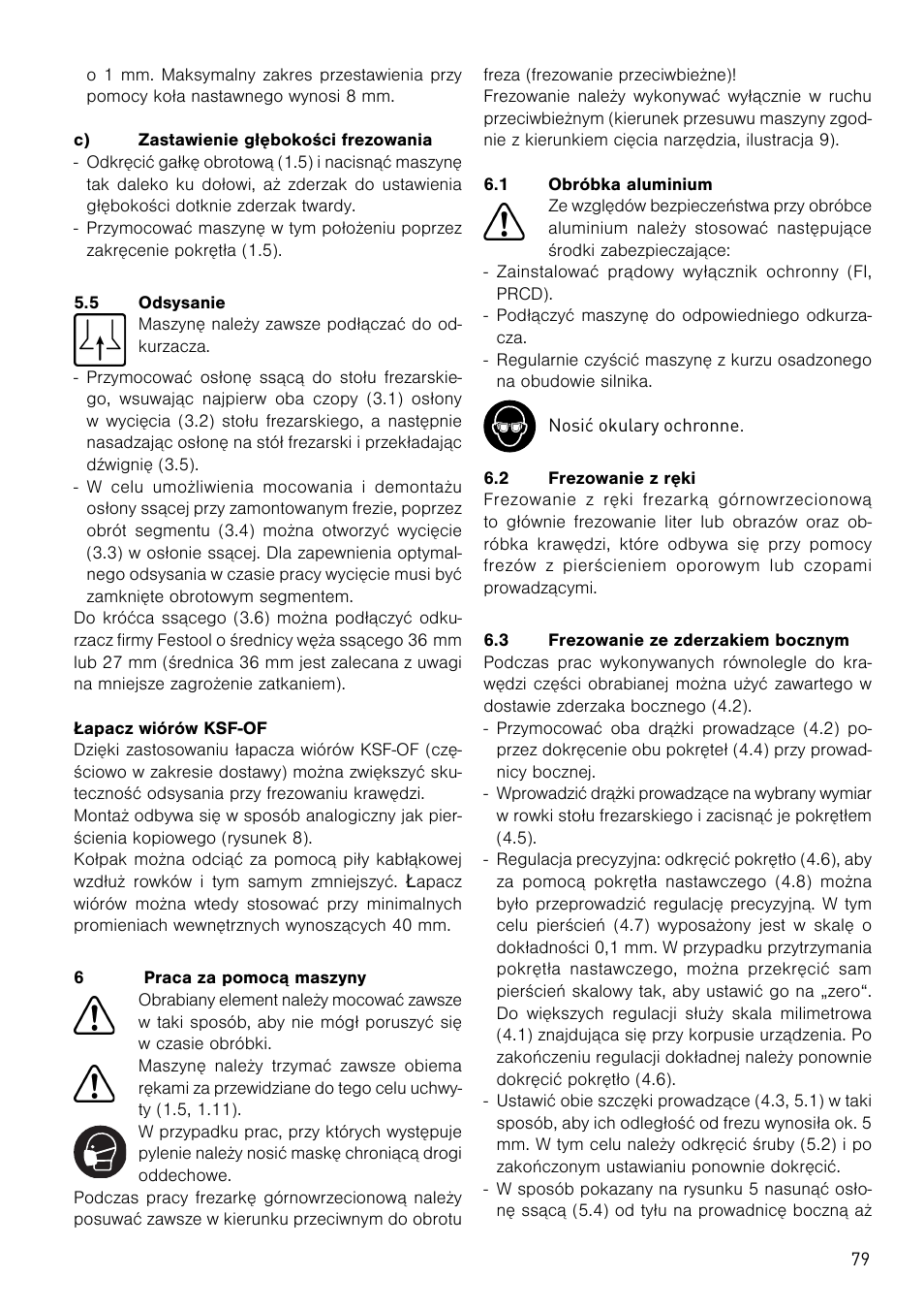 Festool OF 1400 EBQ User Manual | Page 79 / 82