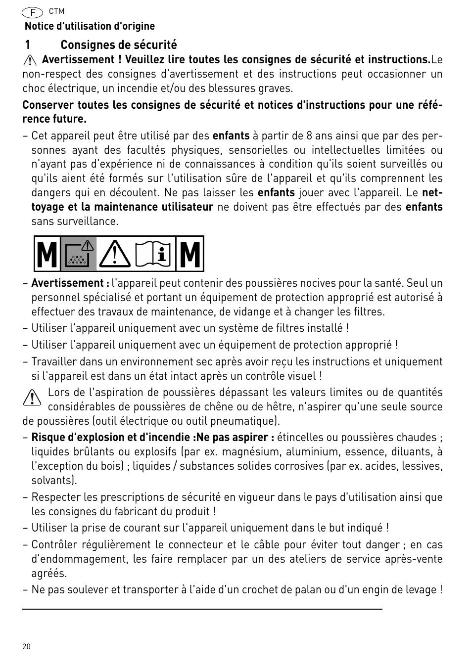Festool CTM 48 E-LE-AC CLEANTEX User Manual | Page 20 / 101