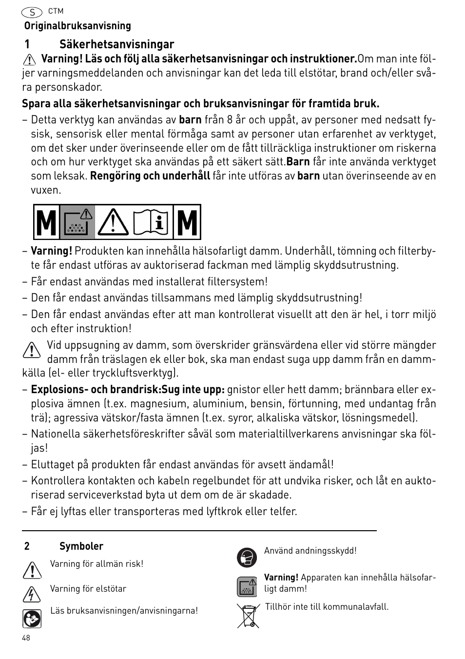Festool CTM 48 E-LE-AC CLEANTEX User Manual | Page 48 / 101