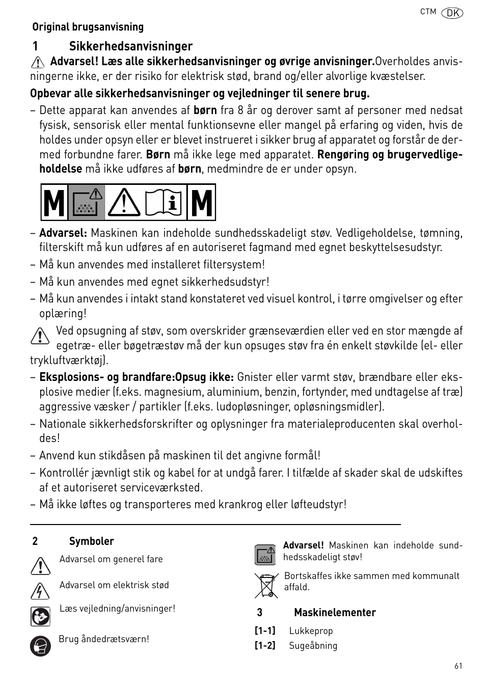 Festool CTM 48 E-LE-AC CLEANTEX User Manual | Page 61 / 101