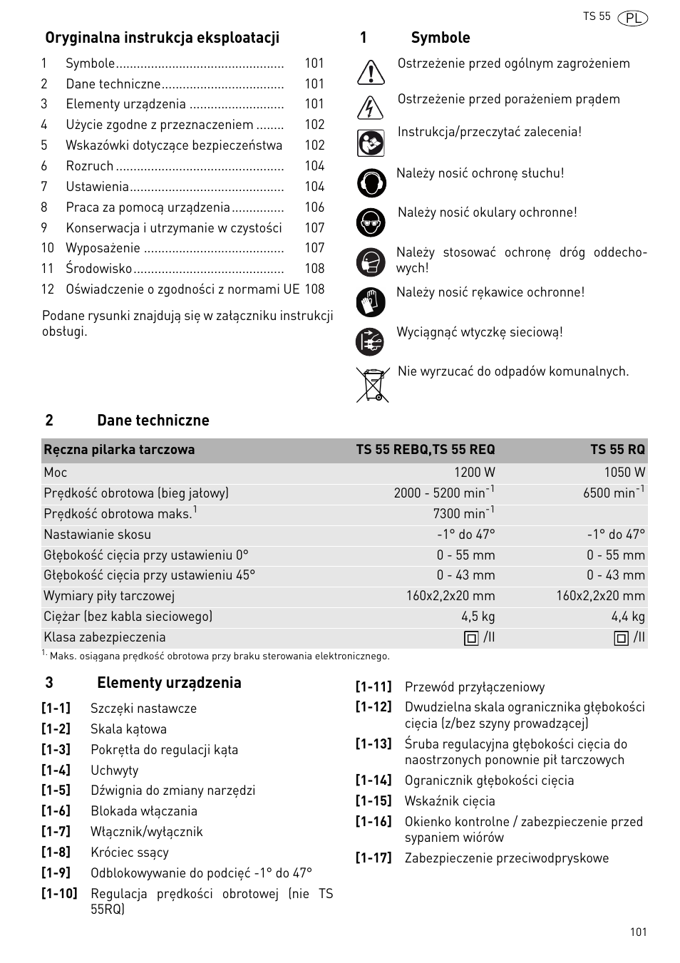 Festool TS 55 R User Manual | Page 101 / 116