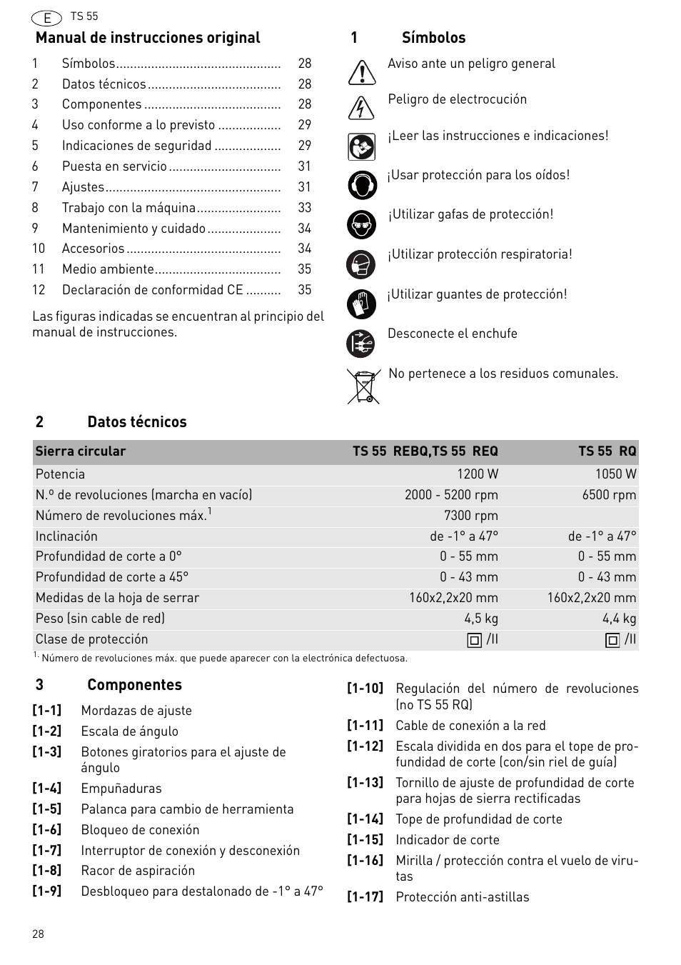 Festool TS 55 R User Manual | Page 28 / 116