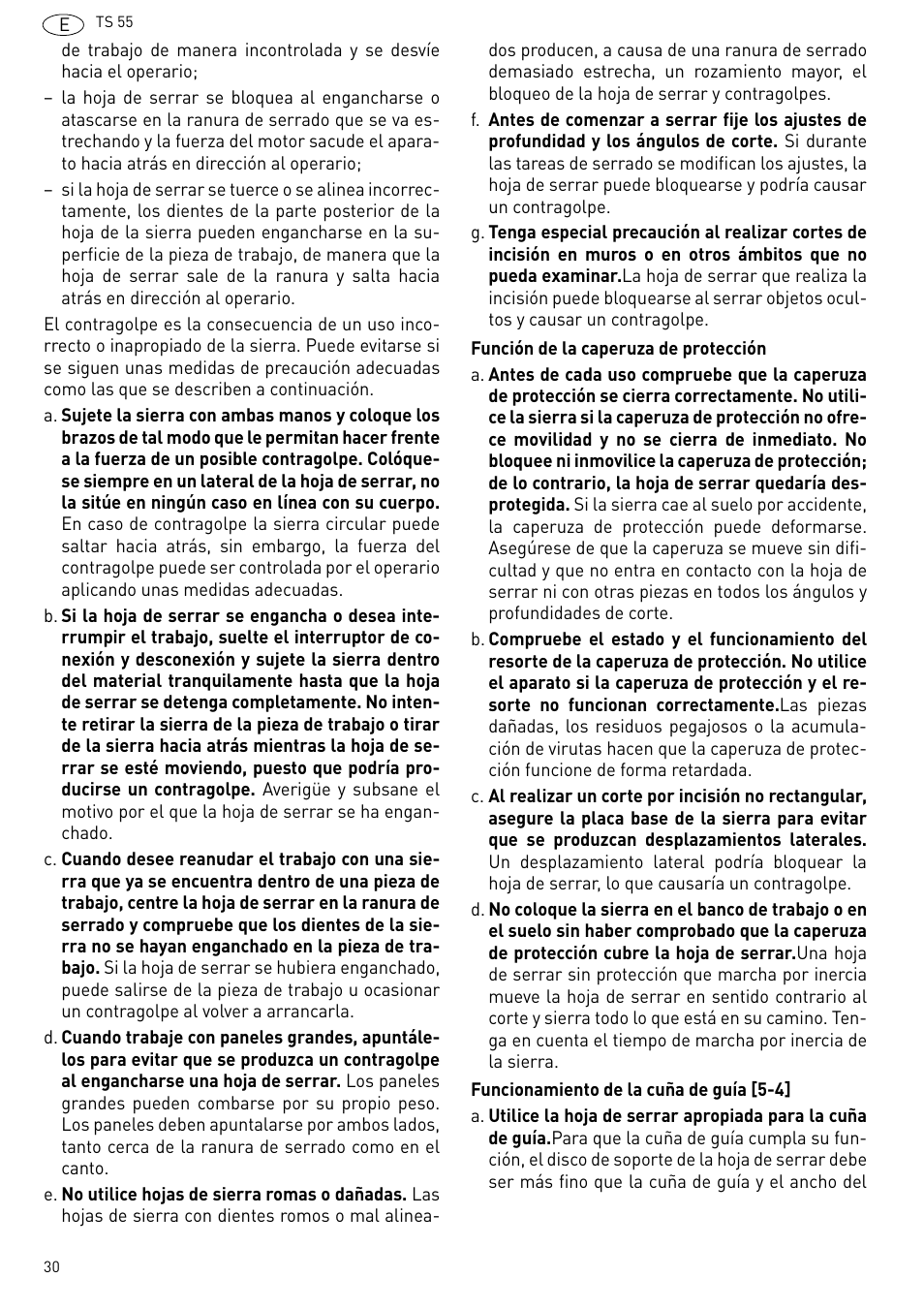 Festool TS 55 R User Manual | Page 30 / 116