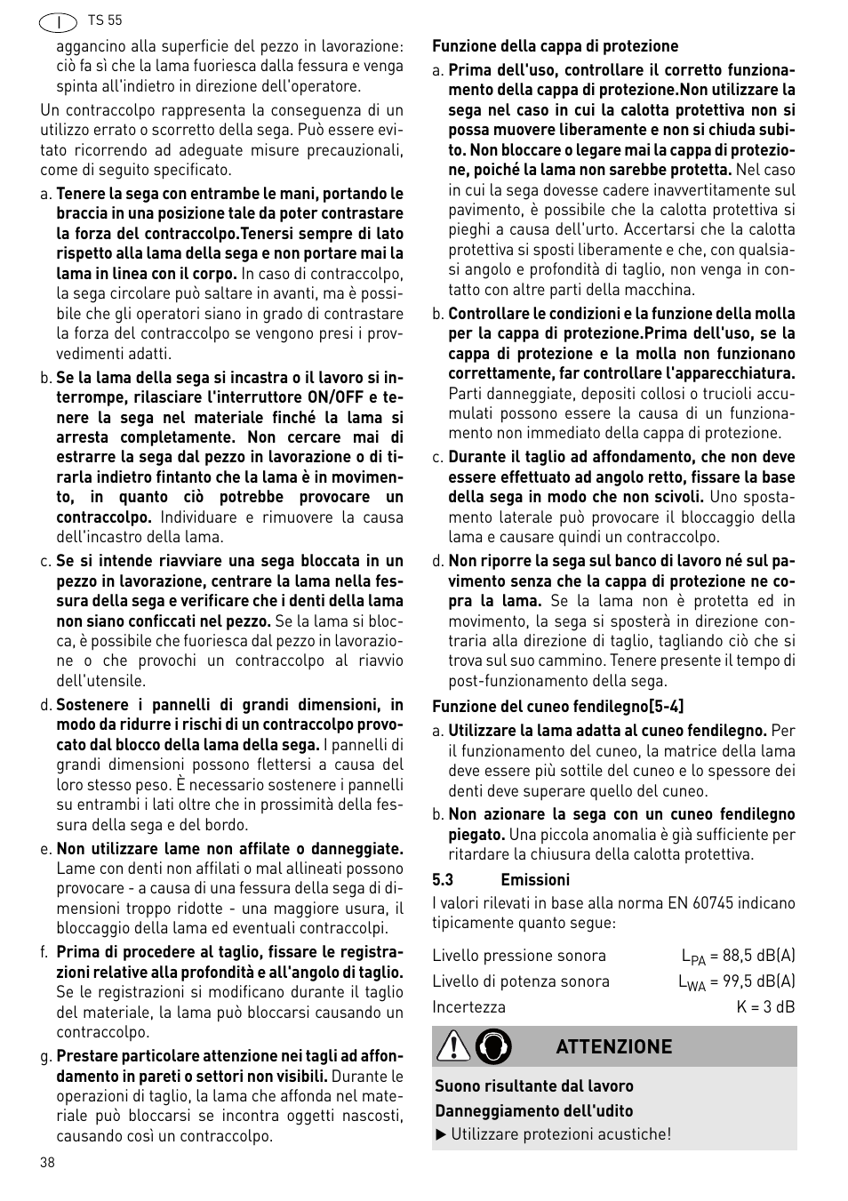 Festool TS 55 R User Manual | Page 38 / 116