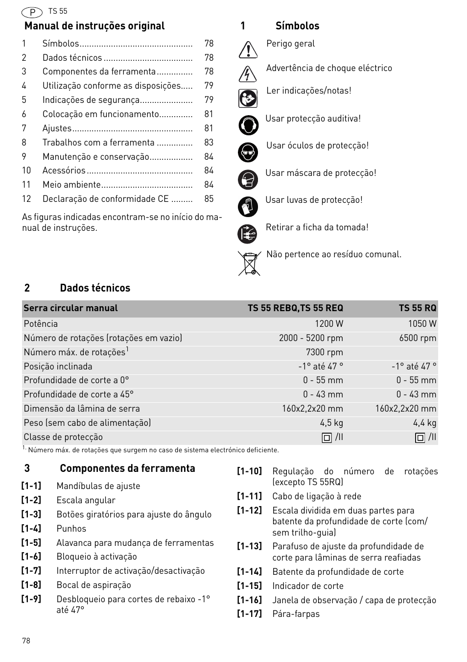 Festool TS 55 R User Manual | Page 78 / 116