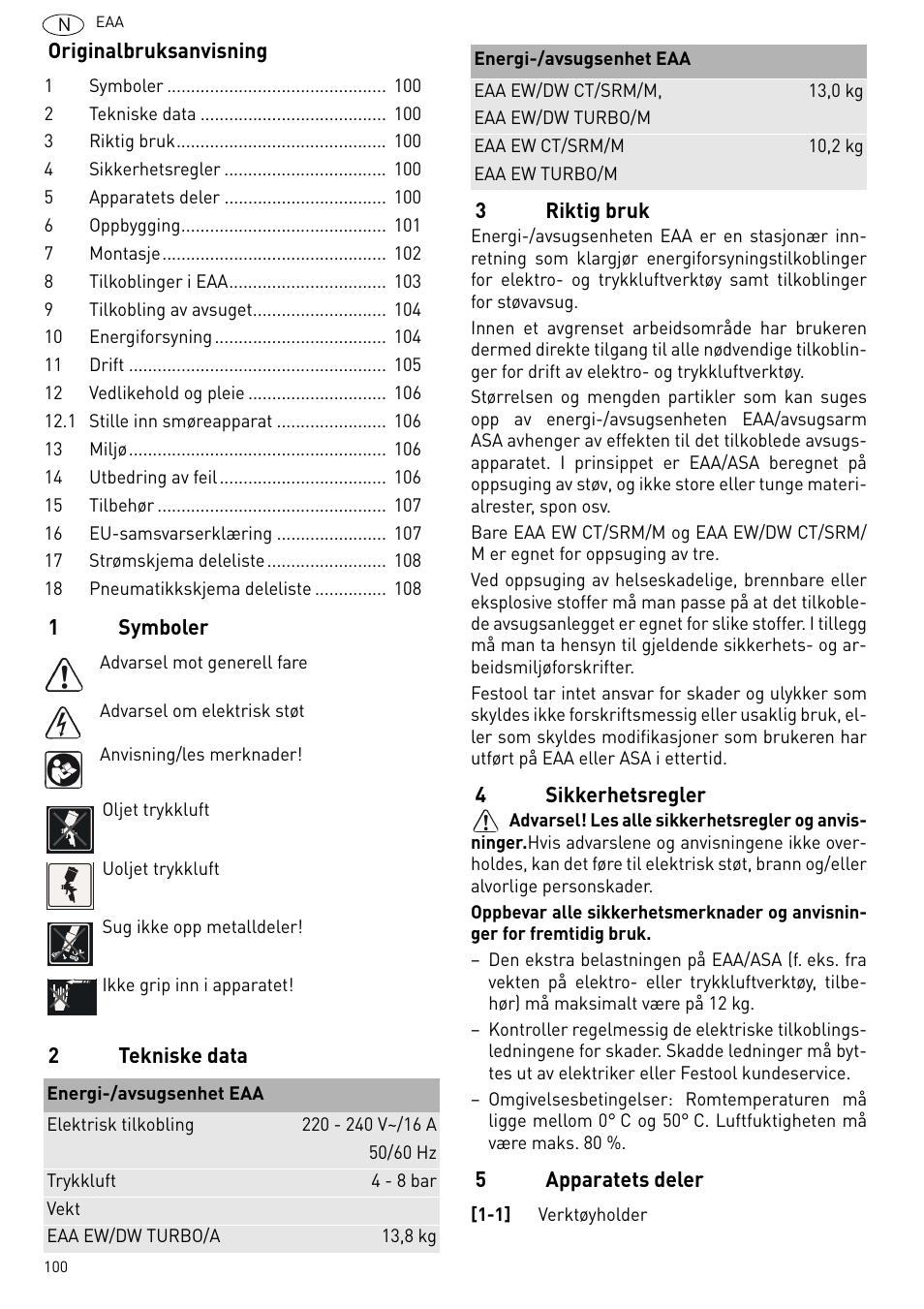 Festool Power box User Manual | Page 100 / 164