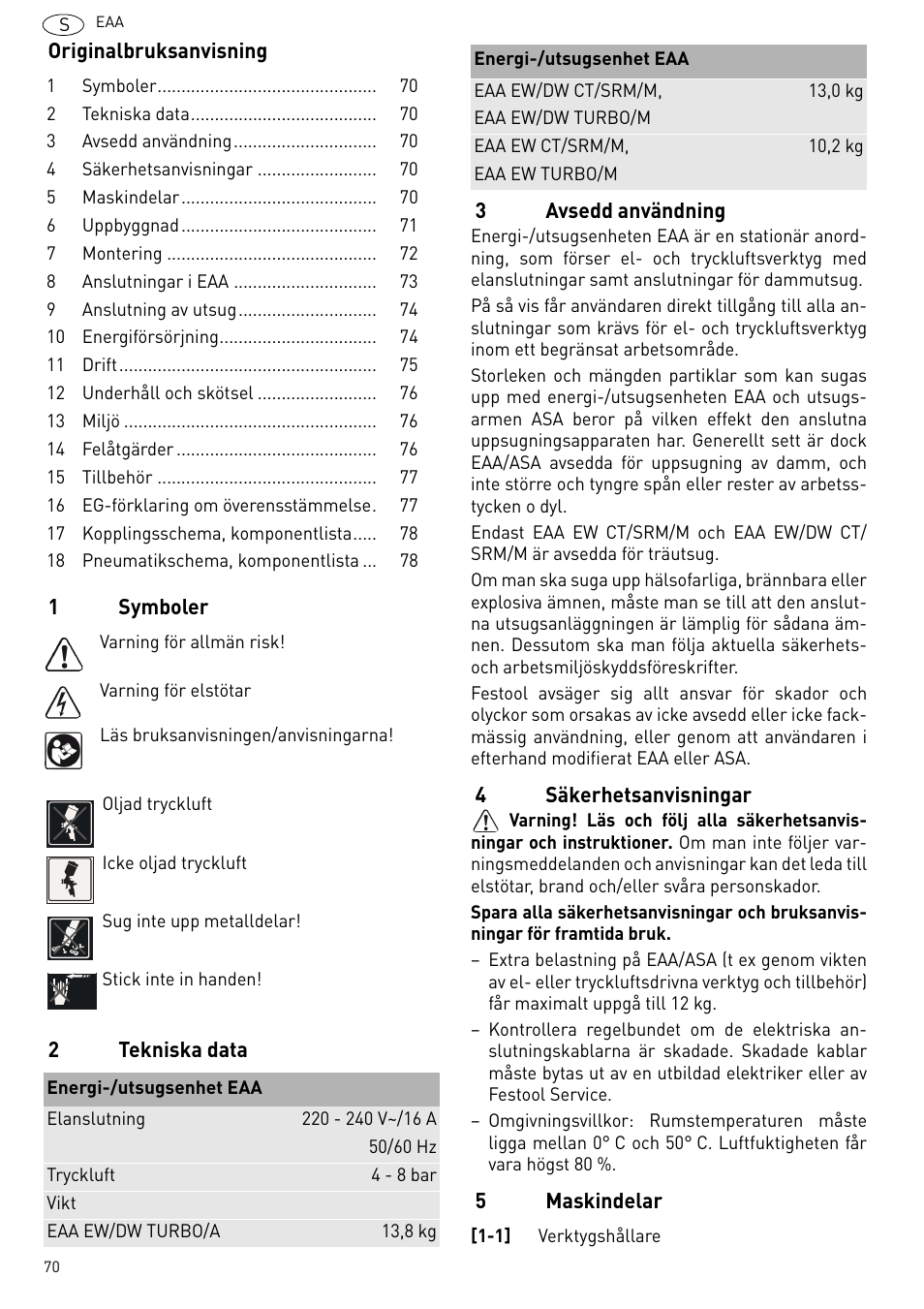 Festool Power box User Manual | Page 70 / 164