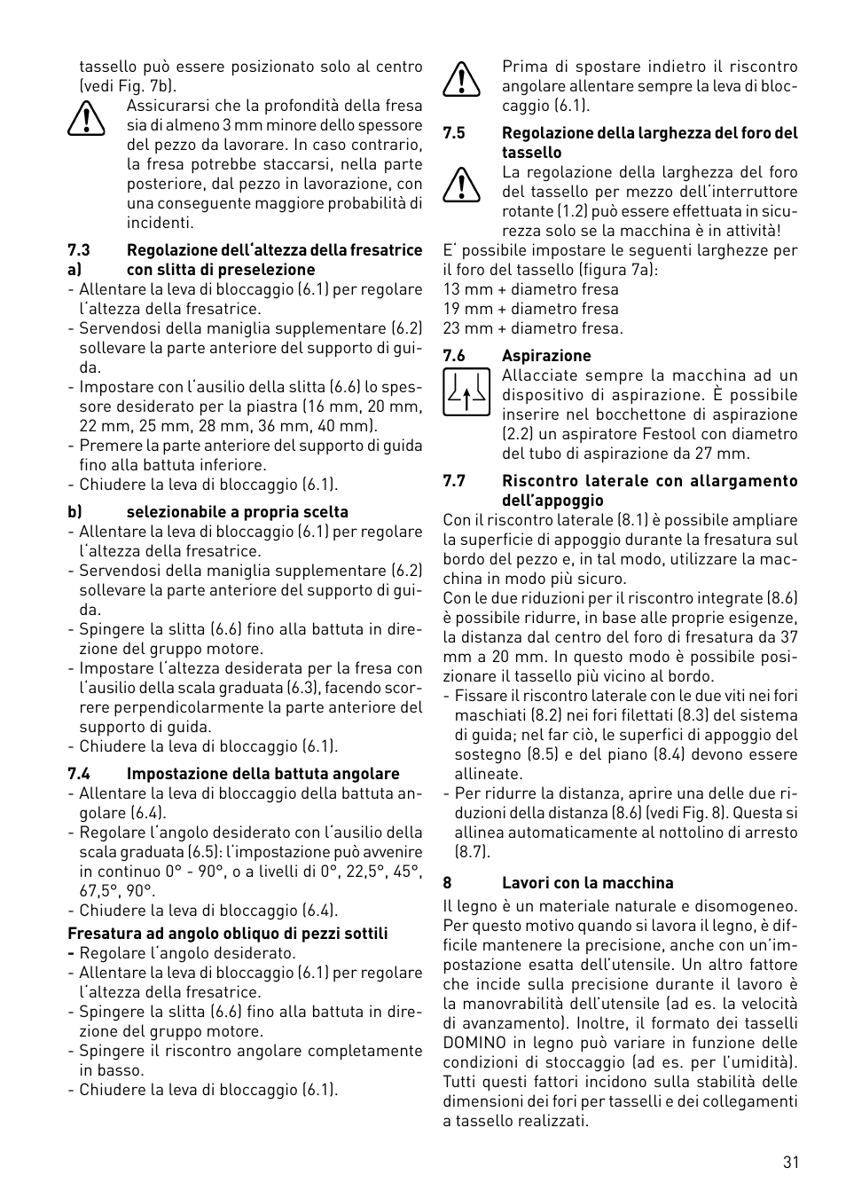 Festool DF 500 Q User Manual | Page 31 / 84