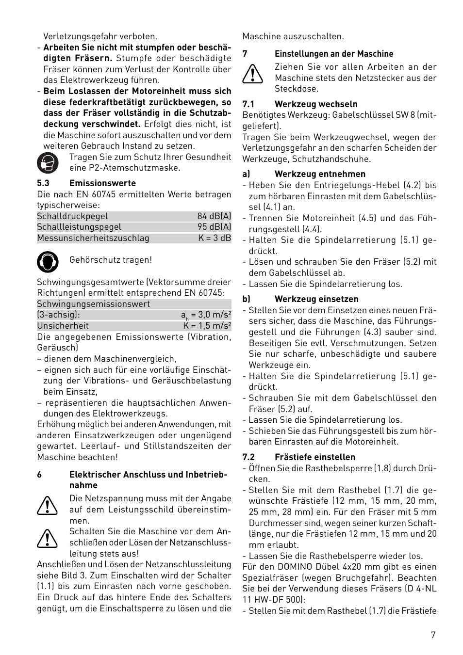 Festool DF 500 Q User Manual | Page 7 / 84