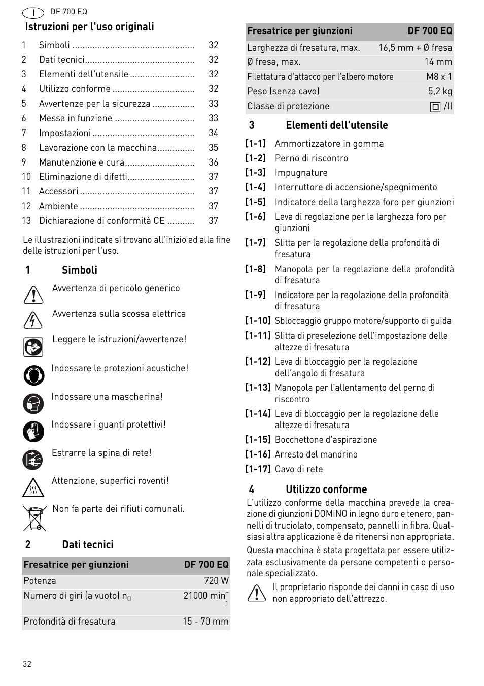 Festool DF 700 EQ User Manual | Page 32 / 100