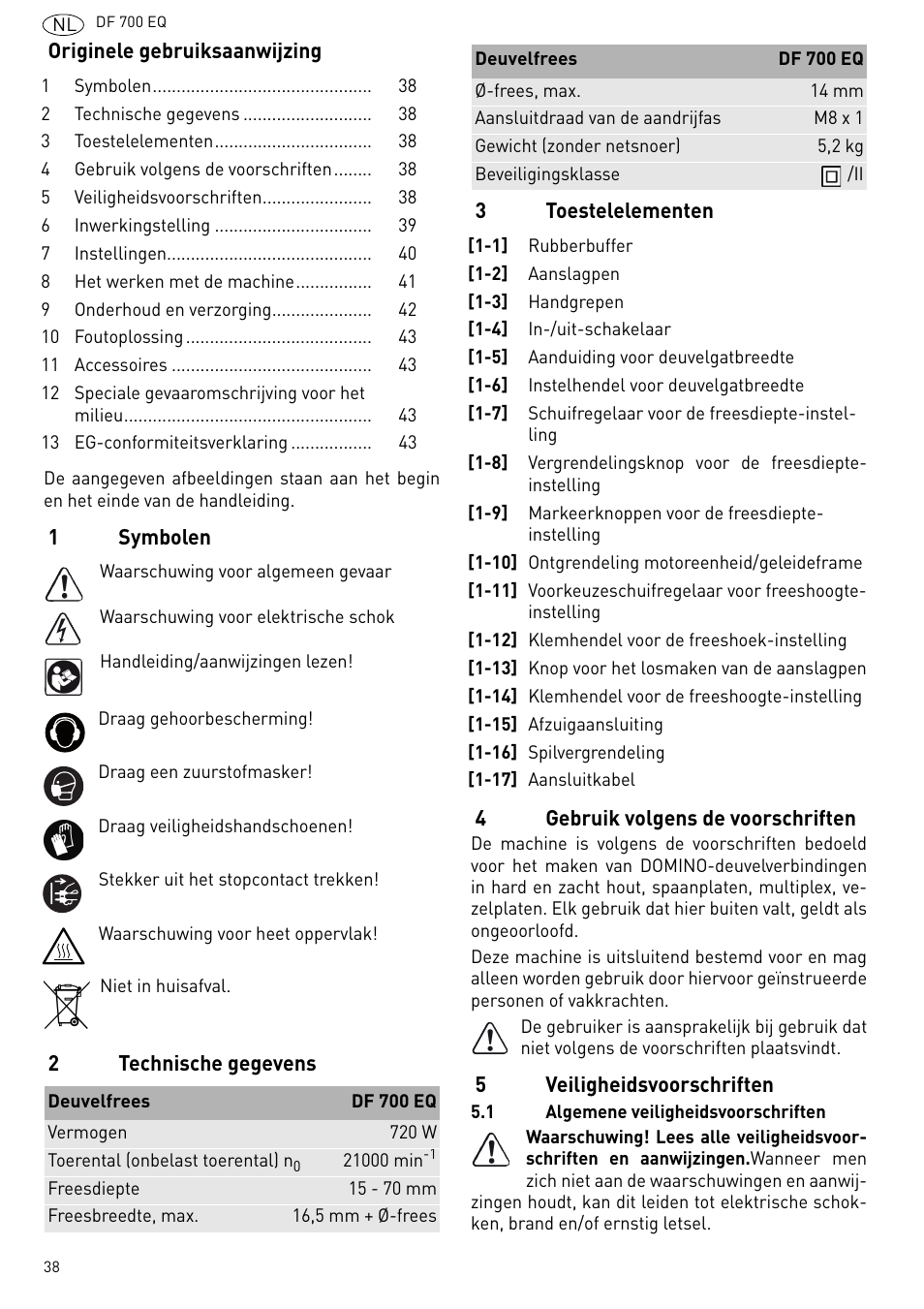 Festool DF 700 EQ User Manual | Page 38 / 100