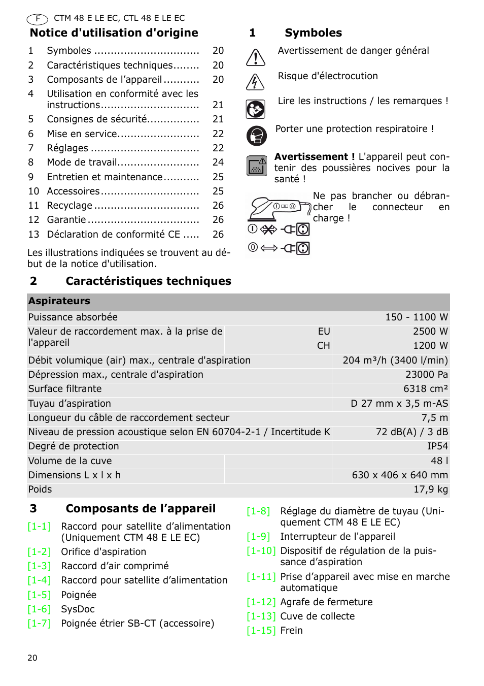 Festool CTH 48 E-LE-AC CLEANTEX User Manual | Page 20 / 101