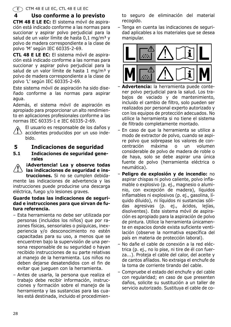 Festool CTH 48 E-LE-AC CLEANTEX User Manual | Page 28 / 101