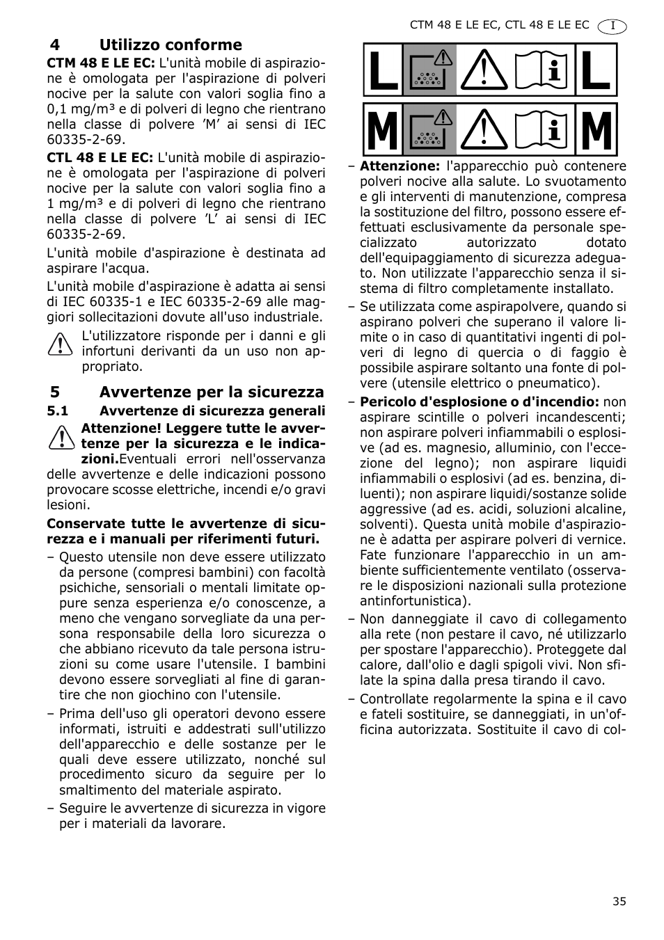 Festool CTH 48 E-LE-AC CLEANTEX User Manual | Page 35 / 101