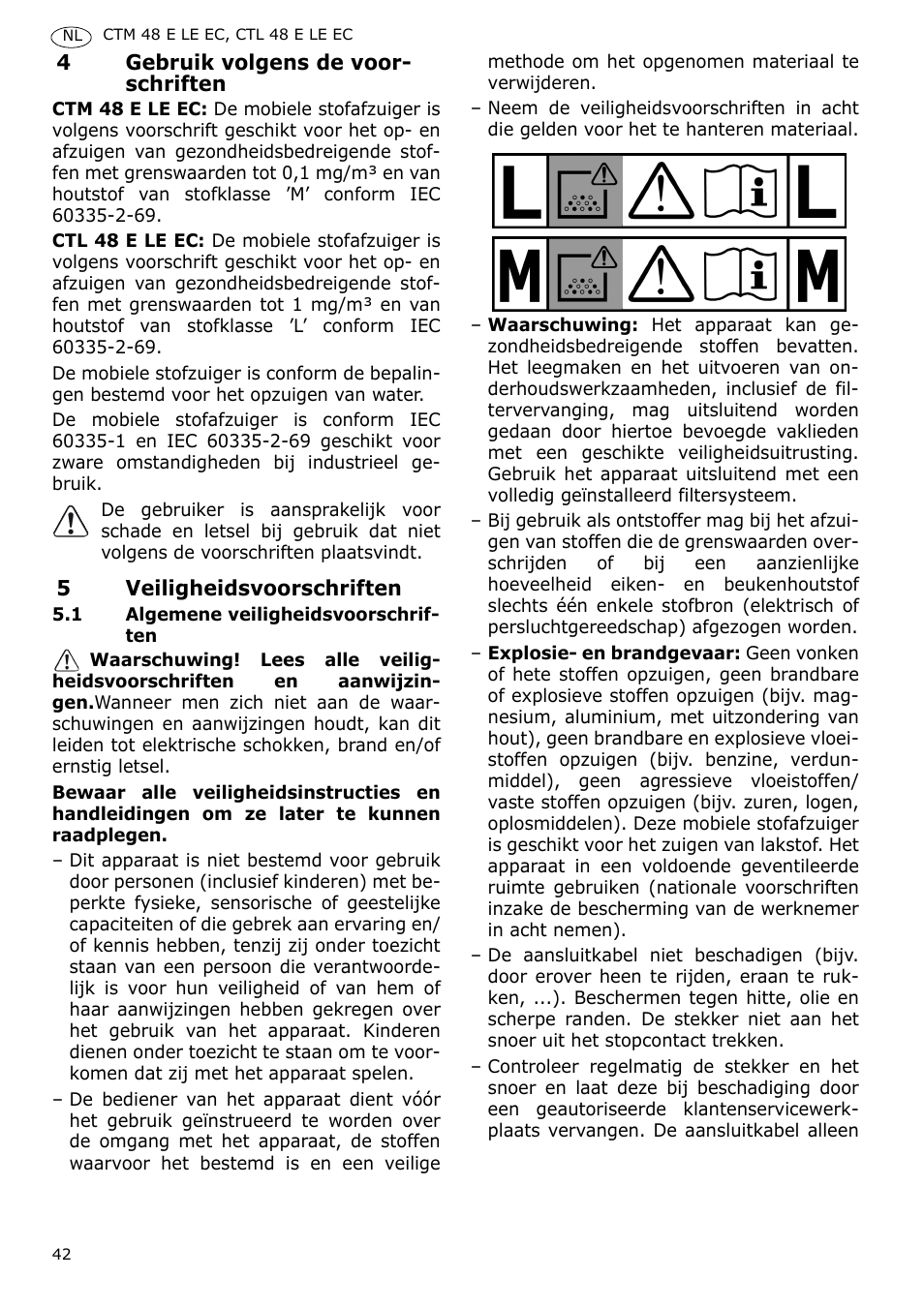 Festool CTH 48 E-LE-AC CLEANTEX User Manual | Page 42 / 101