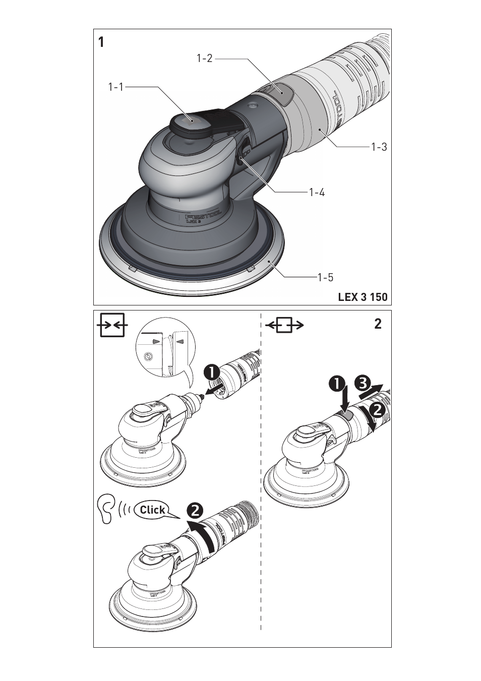 Festool LEX 3 77-2-5 User Manual | Page 3 / 94