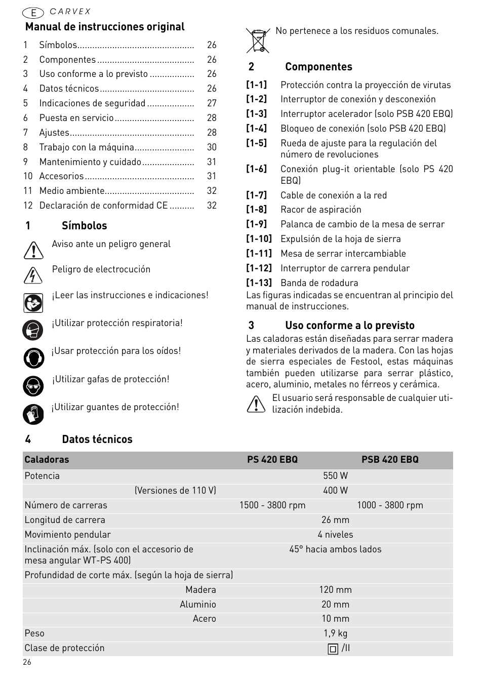 Festool PSB 420 EBQ User Manual | Page 26 / 99