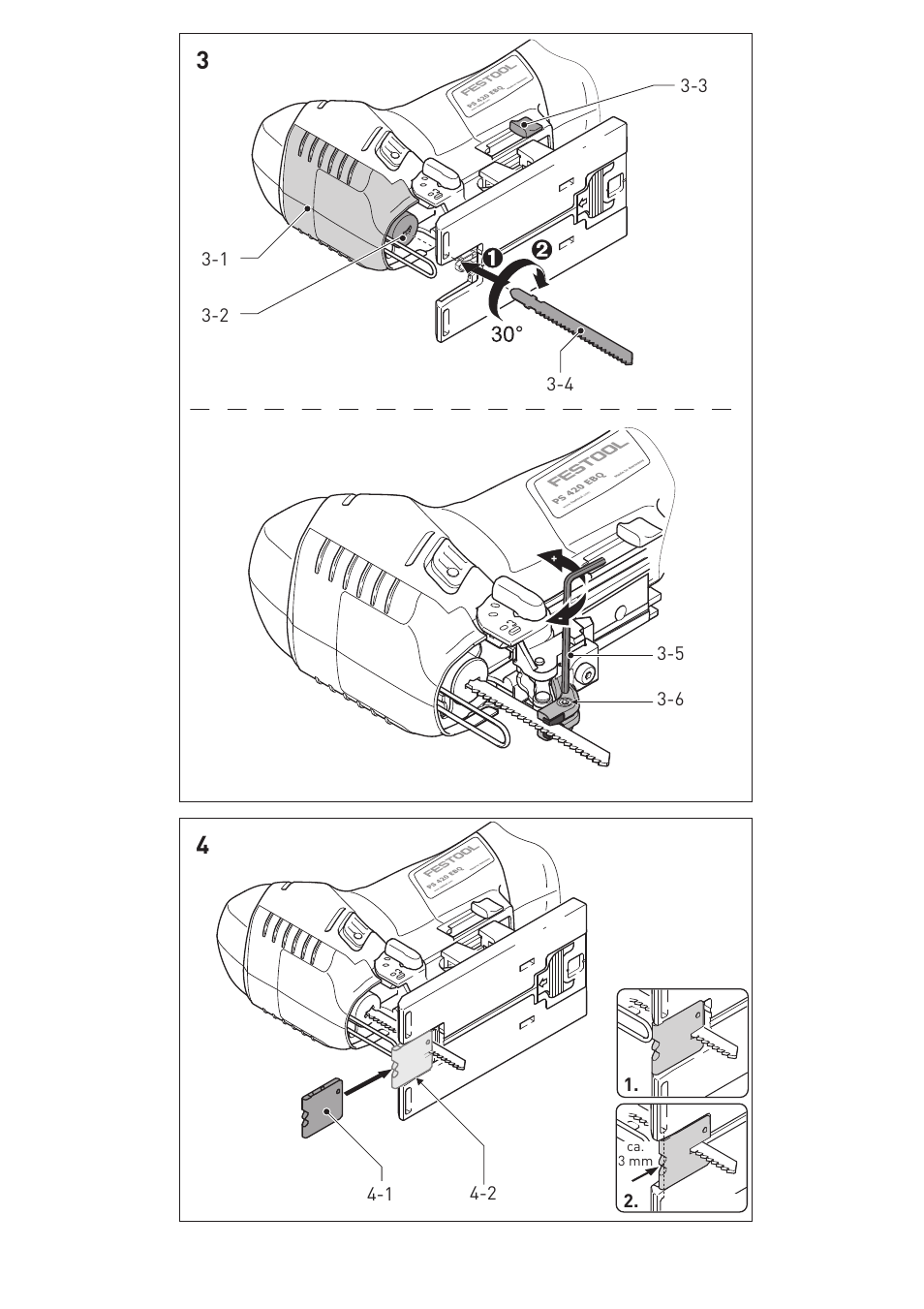 Festool PSB 420 EBQ User Manual | Page 3 / 99