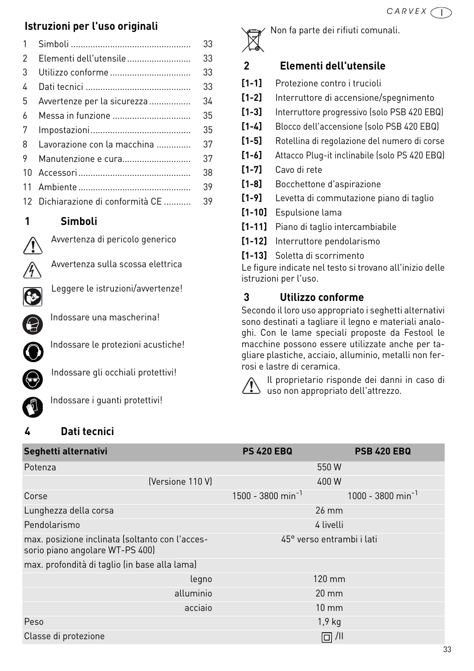 Festool PSB 420 EBQ User Manual | Page 33 / 99