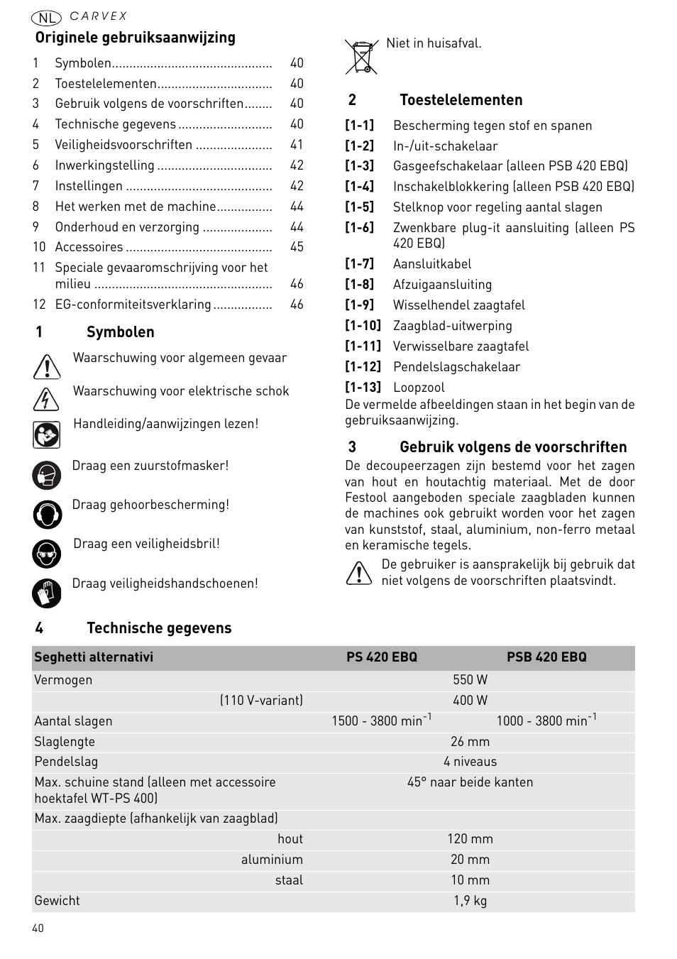 Festool PSB 420 EBQ User Manual | Page 40 / 99