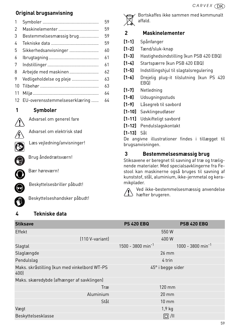 Festool PSB 420 EBQ User Manual | Page 59 / 99