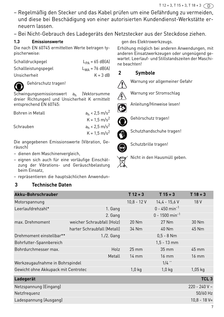 Festool T 18+3 Li User Manual | Page 7 / 84