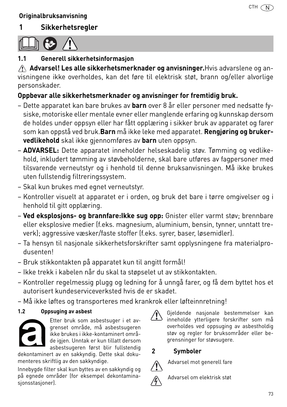 Festool CTH 26 E-AC CLEANTEX User Manual | Page 73 / 109