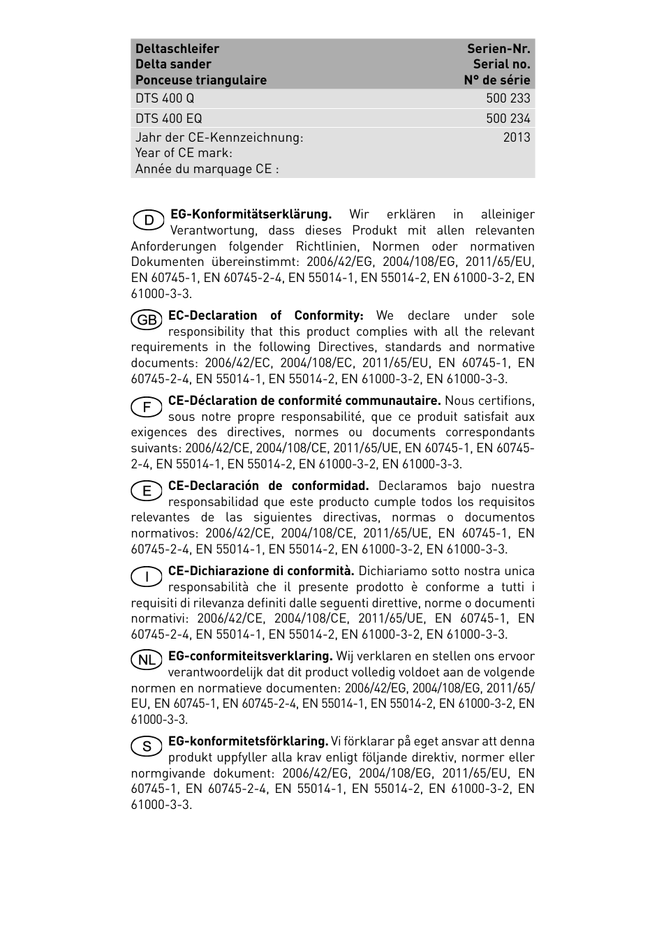 Festool DTS 400 Q-EQ User Manual | Page 2 / 46