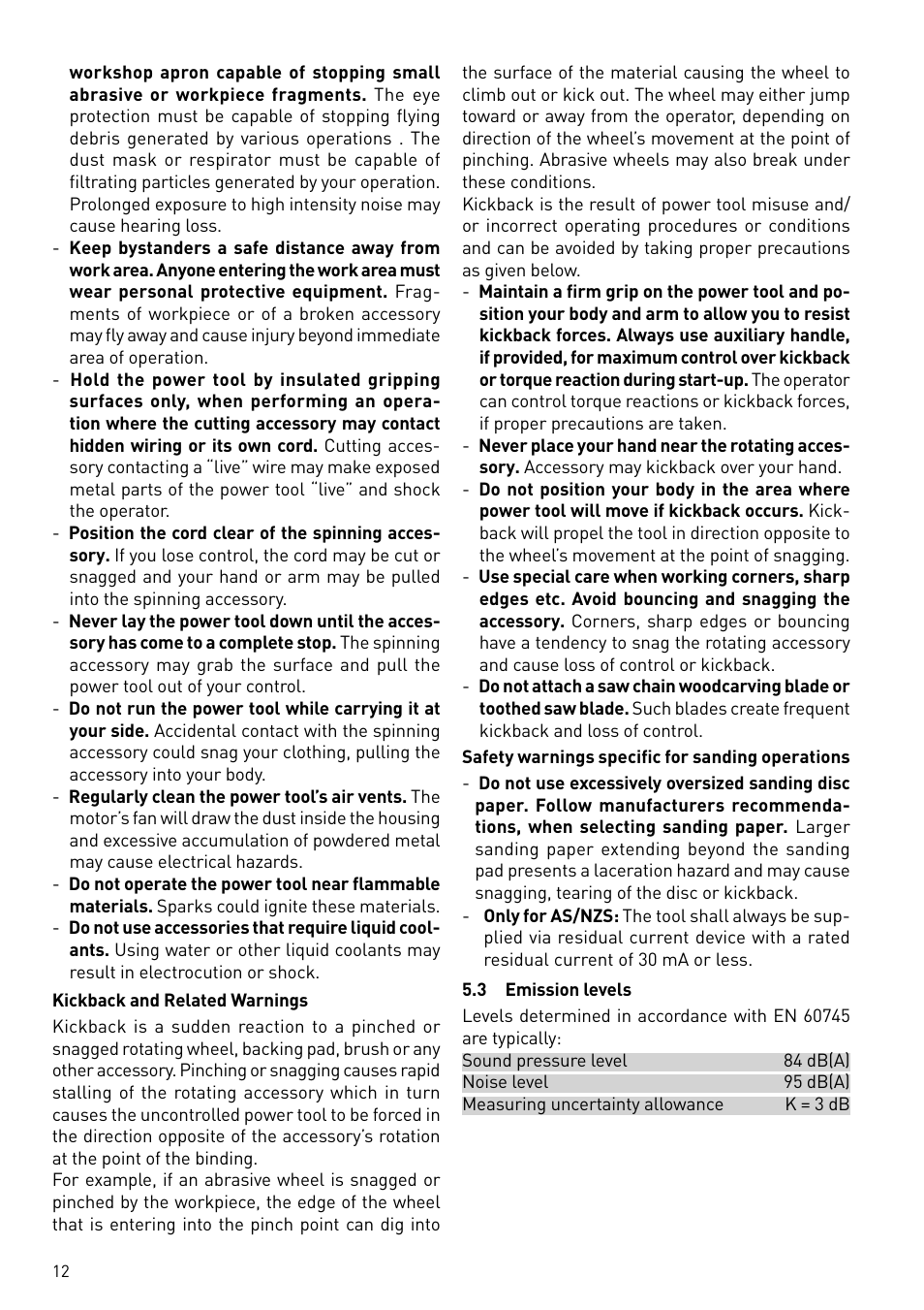 Festool RAS 180.03 E User Manual | Page 12 / 79