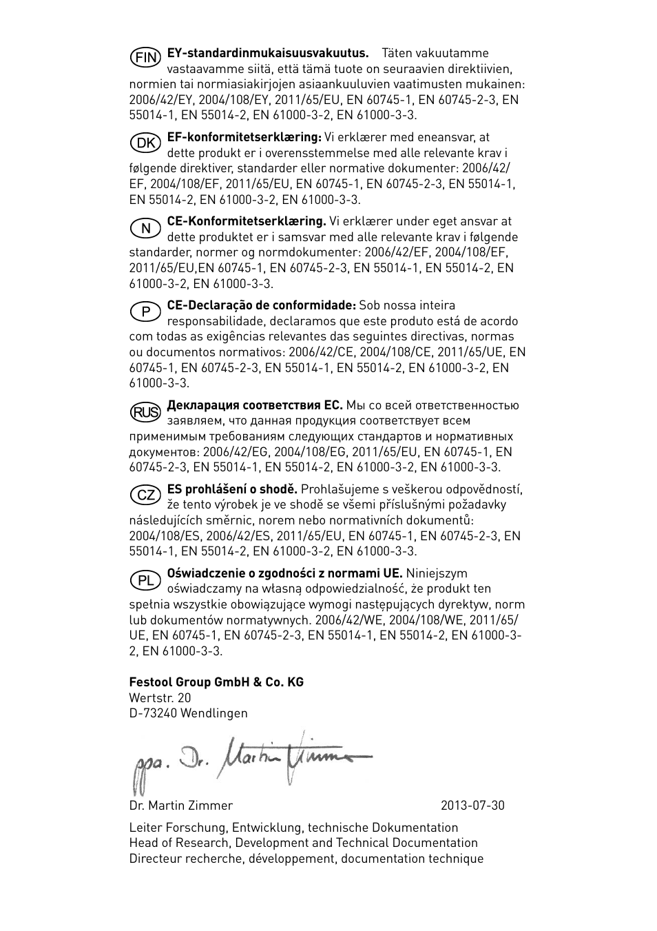 Festool RAS 180.03 E User Manual | Page 3 / 79