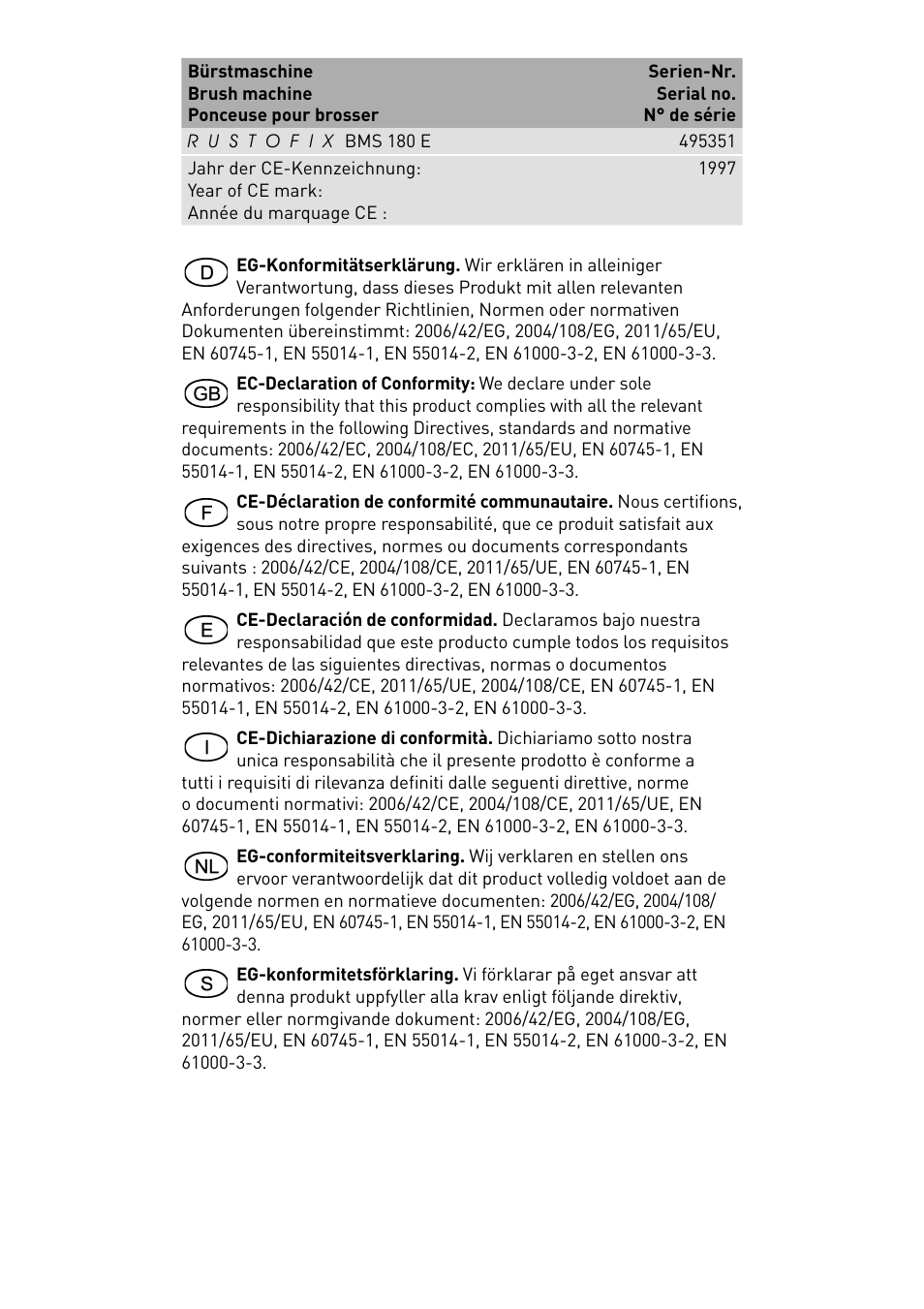 Festool BMS 180 E Rustofix HR User Manual | Page 2 / 73