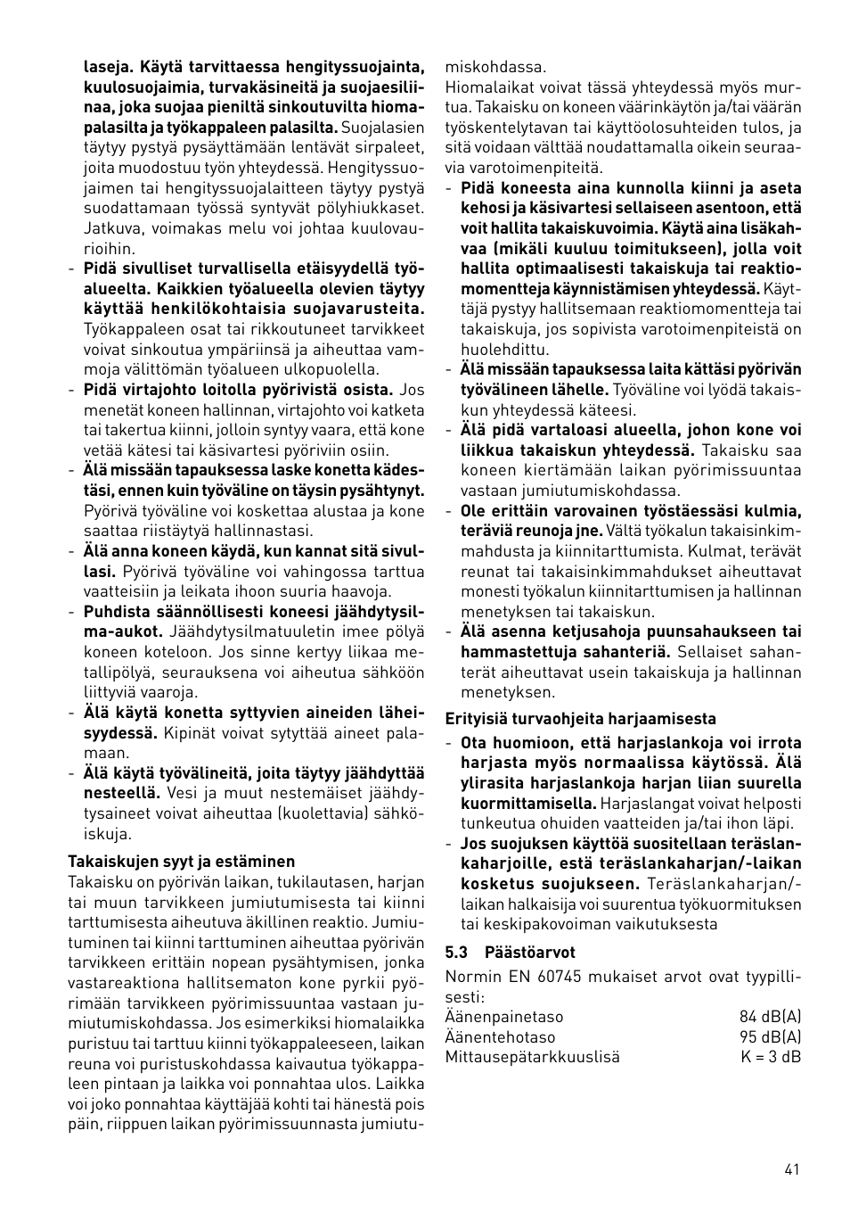 Festool BMS 180 E Rustofix HR User Manual | Page 41 / 73