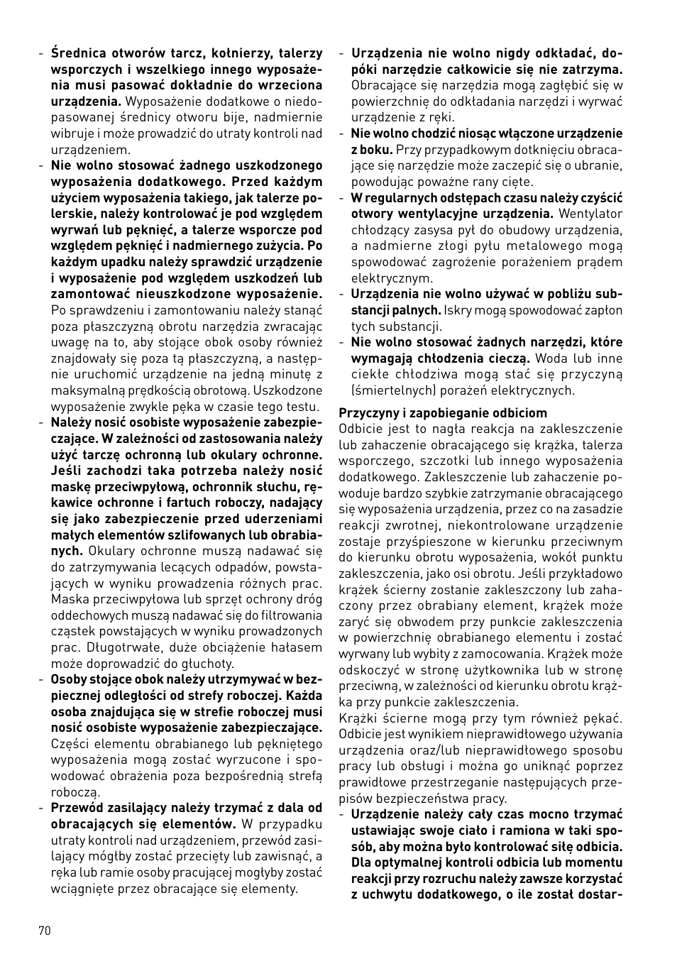 Festool BMS 180 E Rustofix HR User Manual | Page 70 / 73