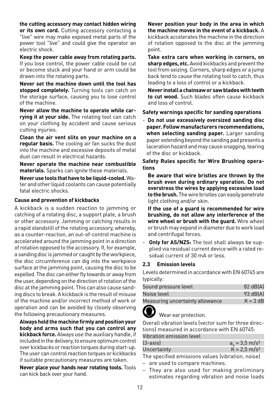 Festool RAS 115.04 E User Manual | Page 12 / 80
