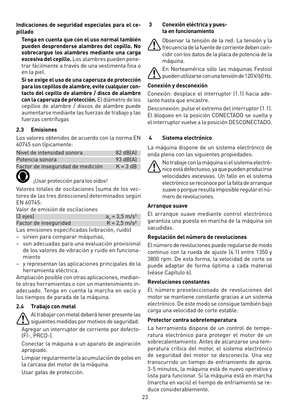 Festool RAS 115.04 E User Manual | Page 23 / 80