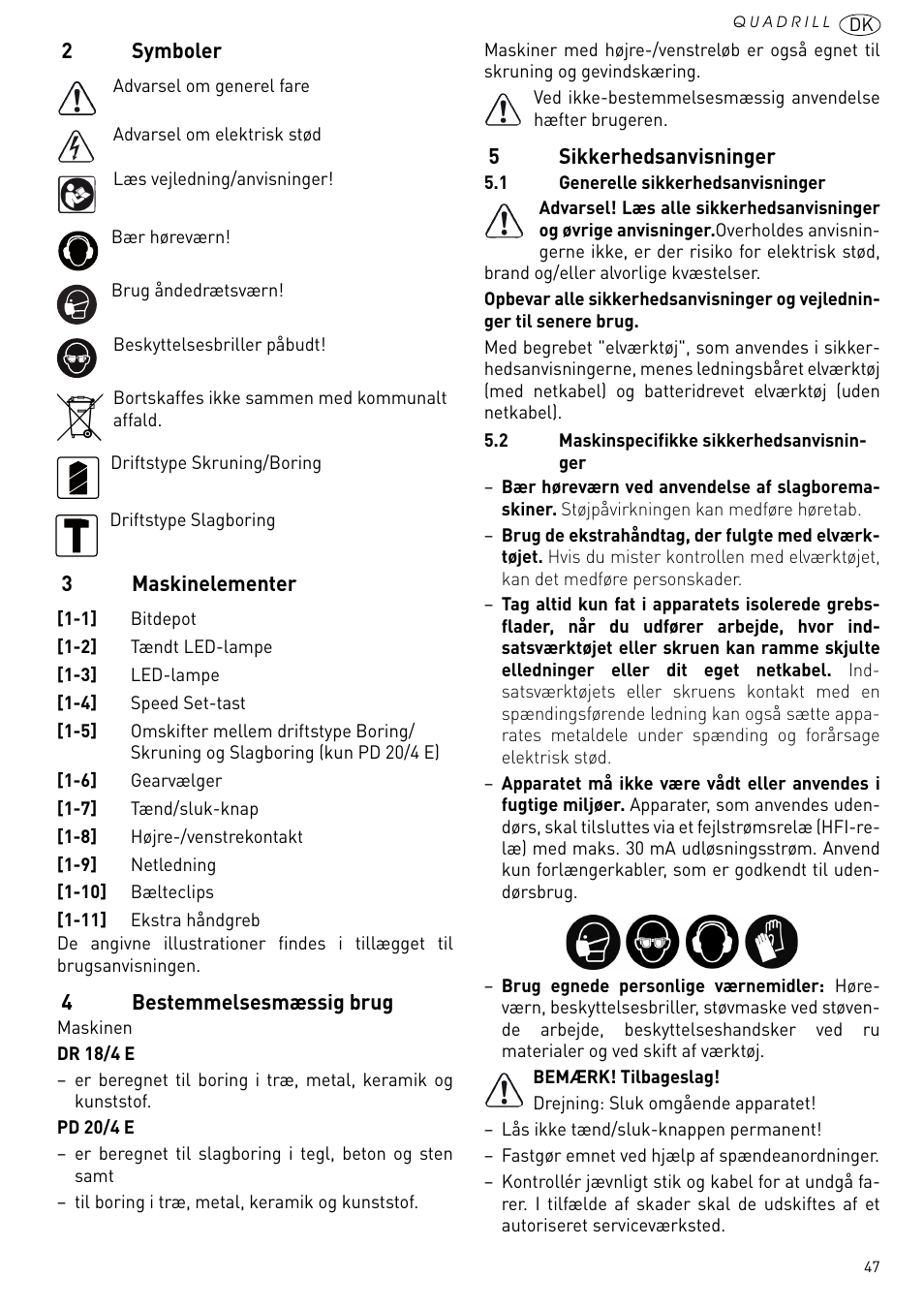 Festool PD 20 User Manual | Page 47 / 75
