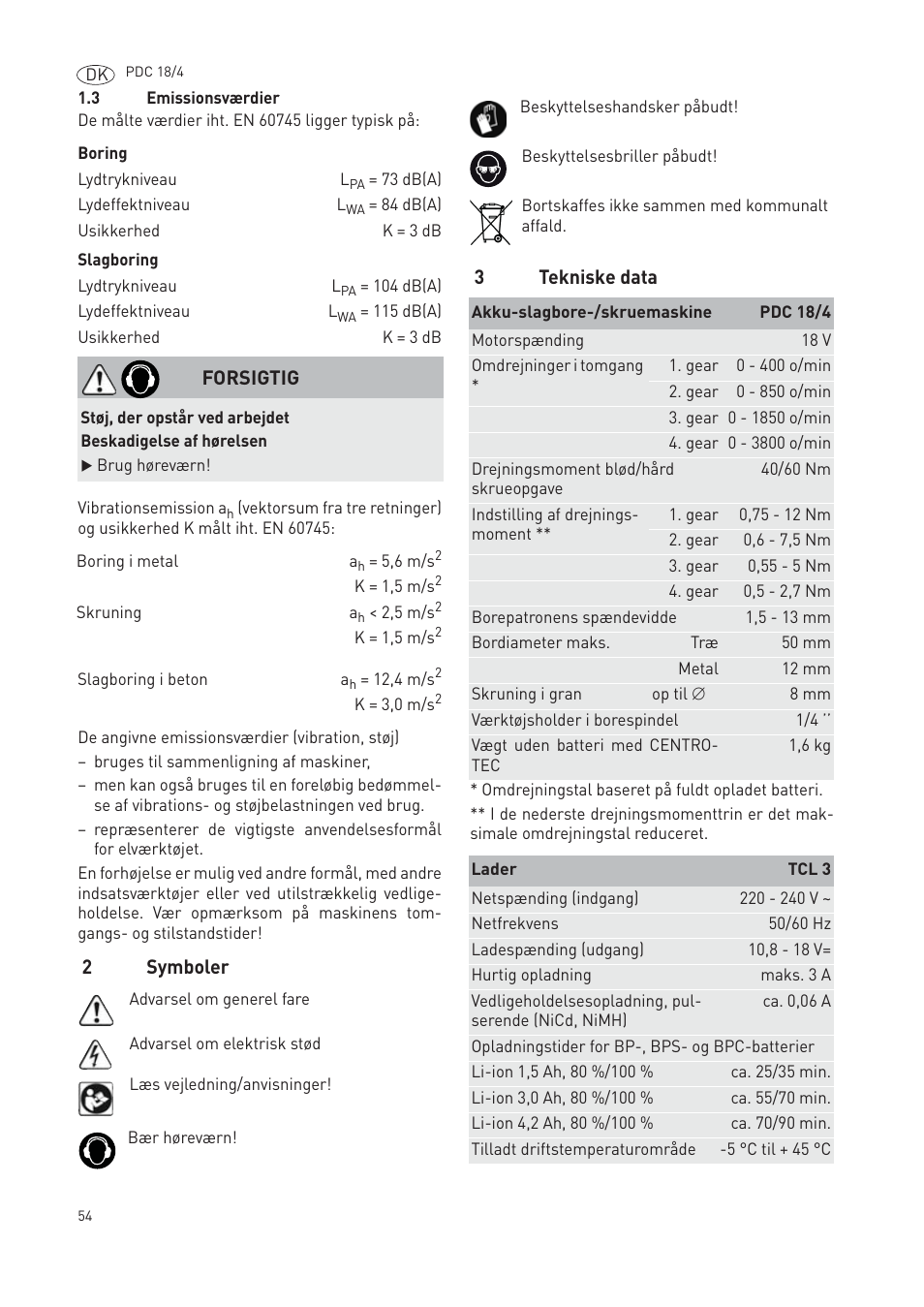 Festool PDC 18 User Manual | Page 54 / 89