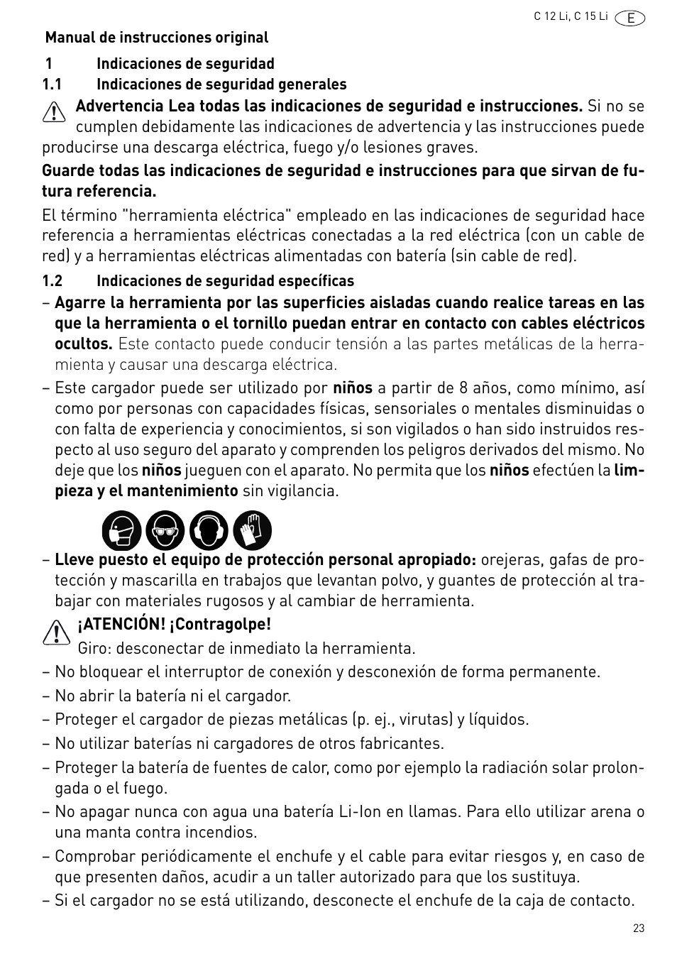 Festool C 15 Li User Manual | Page 23 / 83