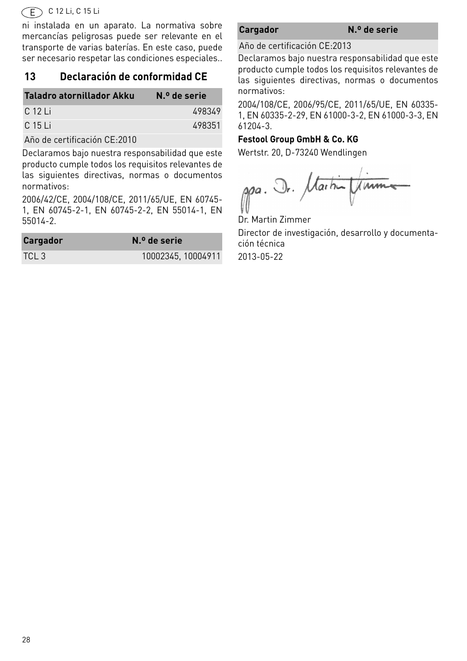 Festool C 15 Li User Manual | Page 28 / 83