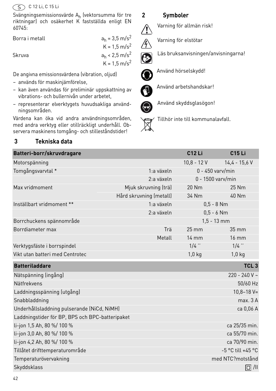 Festool C 15 Li User Manual | Page 42 / 83