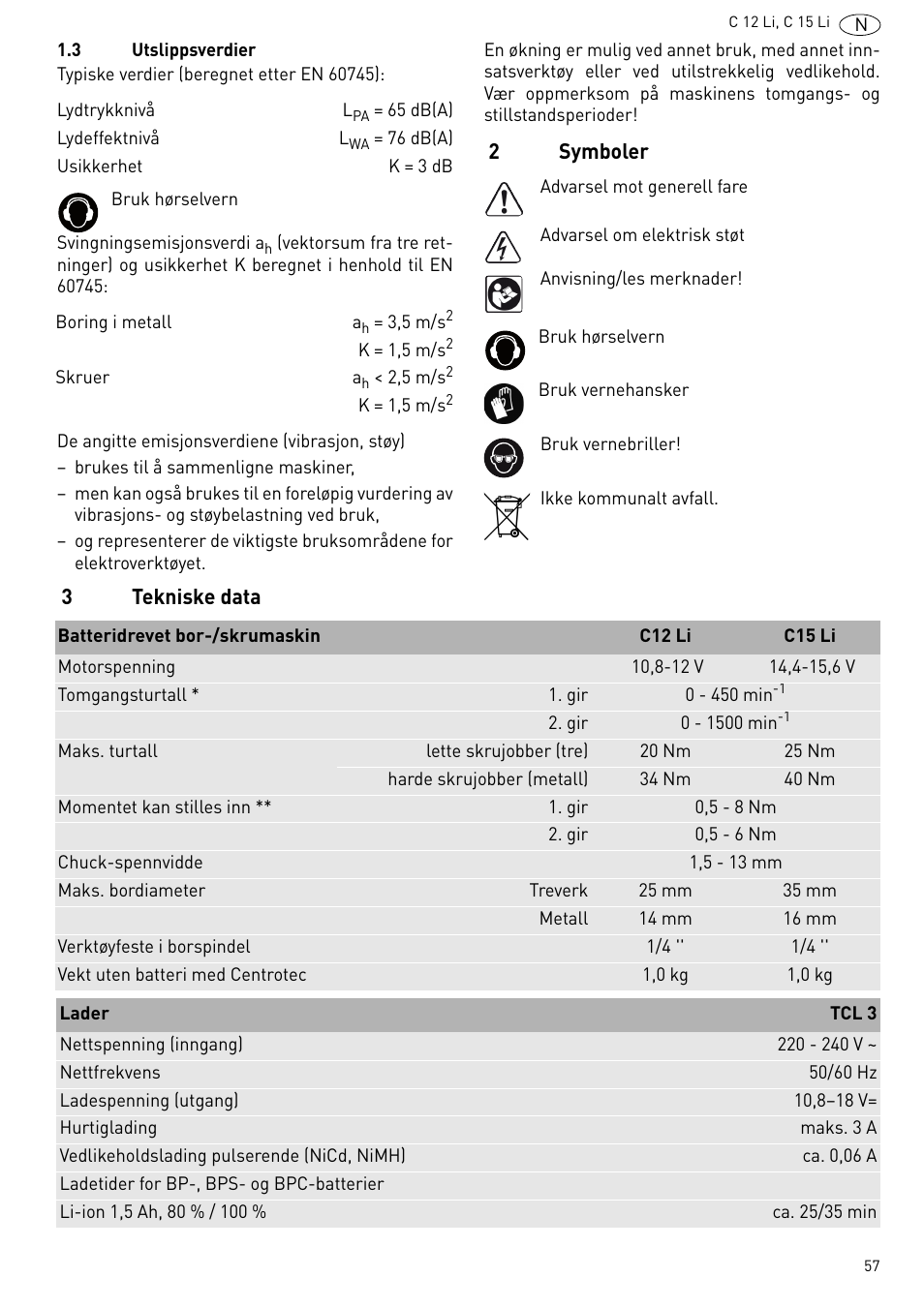 Festool C 15 Li User Manual | Page 57 / 83