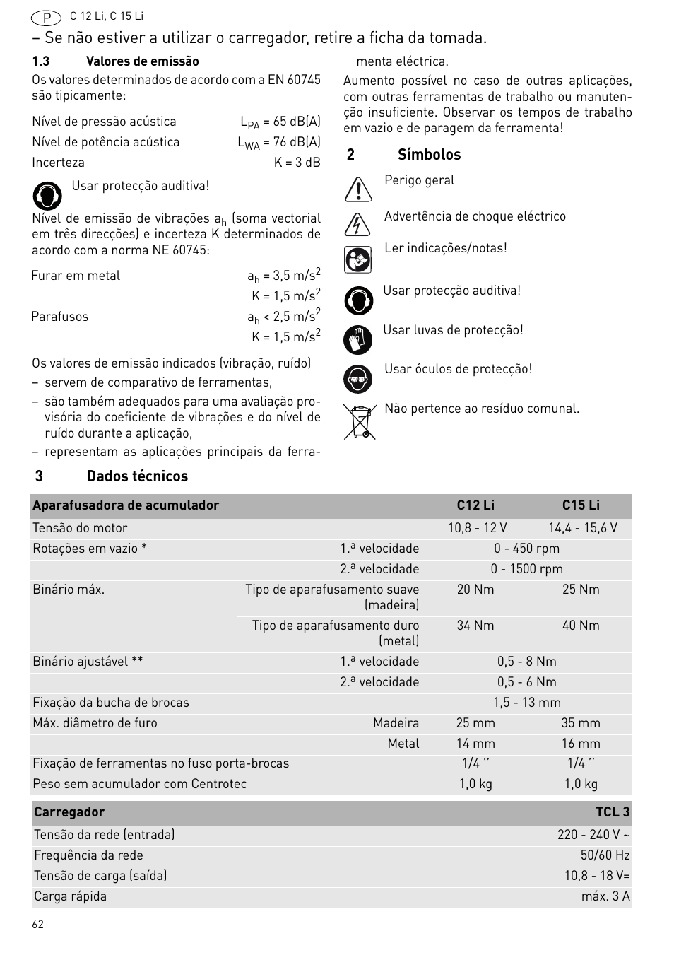 Festool C 15 Li User Manual | Page 62 / 83
