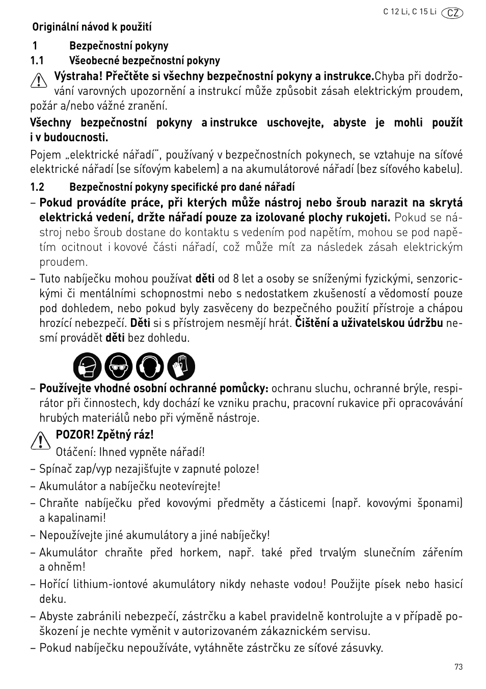 Festool C 15 Li User Manual | Page 73 / 83
